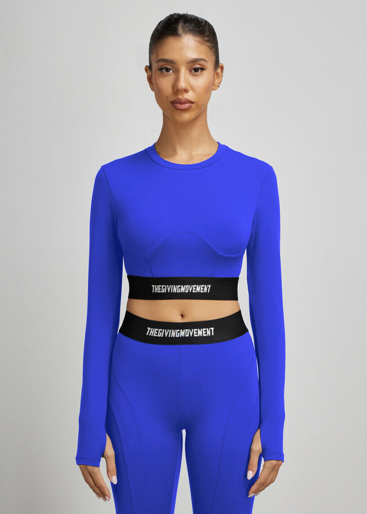Tape Long-Sleeve Crop Softskin100© Giving Movement Top & Streetwear – I The Active